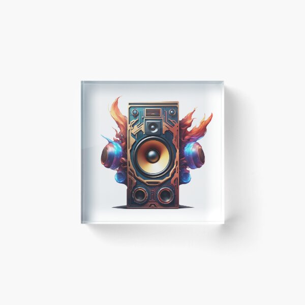 Item preview, Speakers with sound waves designed and sold by Salimgor Hangaround Music.