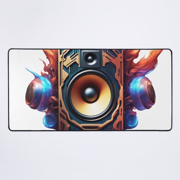 Item preview, Speakers with sound waves designed and sold by Salimgor Hangaround Music.