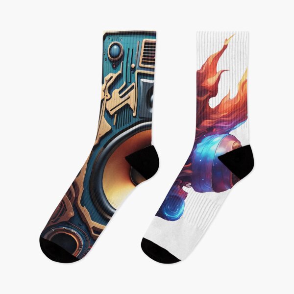Item preview, Speakers with sound waves designed and sold by Salimgor Hangaround Music.