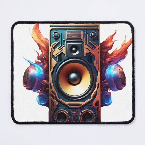 Item preview, Speakers with sound waves designed and sold by Salimgor Hangaround Music.