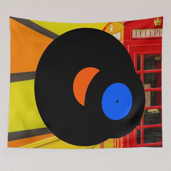 Artikelvorschau, Schallplatten liegen auf farbigem Hintergrund. entworfen und verkauft von IgorKovalenko.