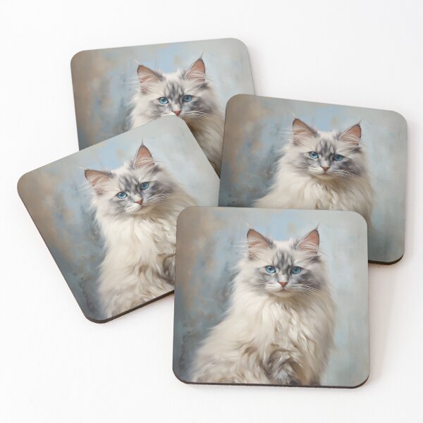Item preview, Ragdoll cat portrait 1 designed and sold by PetsArt.
