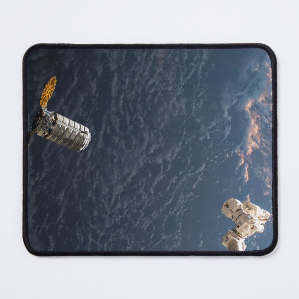 Item preview, STK204993S-Cygnus resupply spacecraft approaches the robotic arm. designed and sold by StocktrekImages.