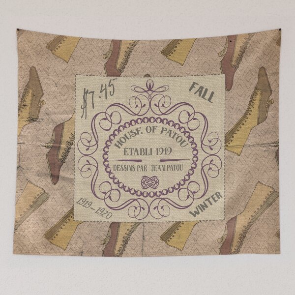 Item preview, Vintage French Antique Shoe Advertising designed and sold by sunnthreads.