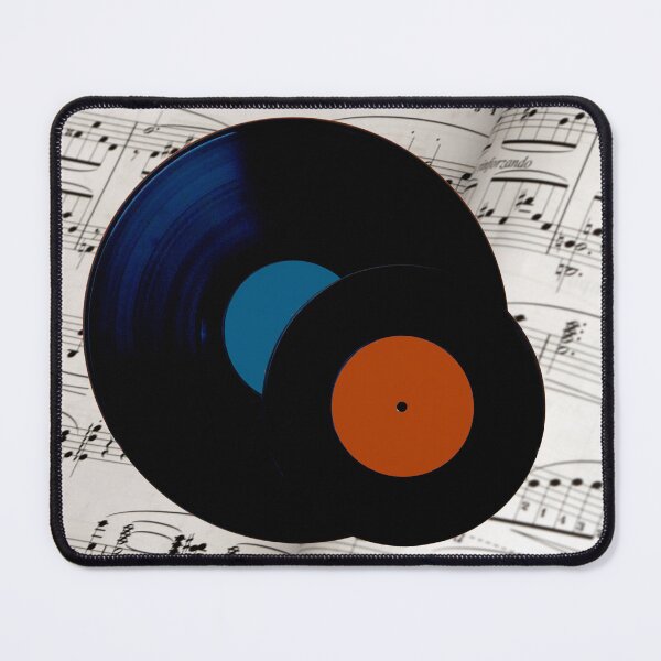 Artikelvorschau, Schallplatten liegen auf farbigem Hintergrund. entworfen und verkauft von IgorKovalenko.