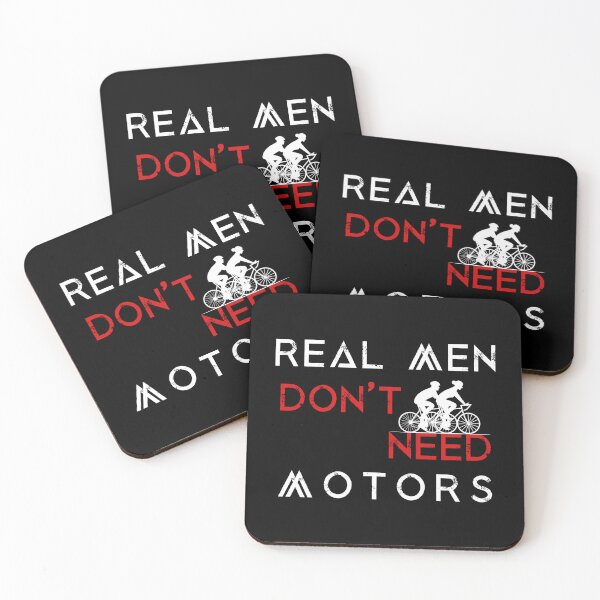 Item preview, Real Men Don't Need Motors for Bike Lovers designed and sold by EmiAndMike.