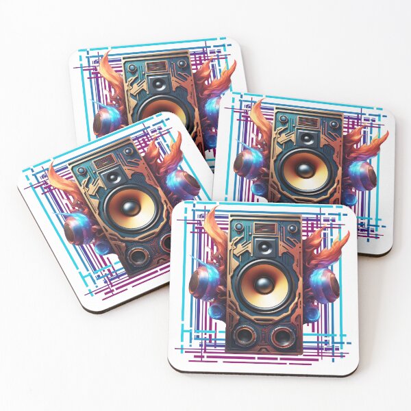 Item preview, Speaker with sound waves lines design designed and sold by Salimgor Hangaround Music.