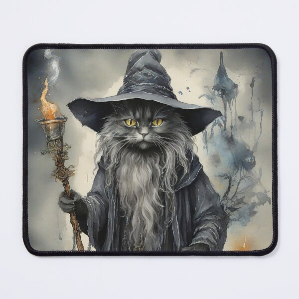 Item preview, Cat Wizard, Magic Cat, Magic School for Cats designed and sold by MattCollinsShop.