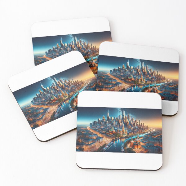 Item preview, Harmony of Horizons: Chicago-Moscow Skyline Symphony 2 designed and sold by moskvago.