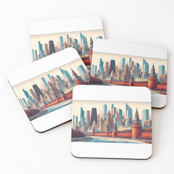 Item preview, Harmony of Horizons: Chicago-Moscow Skyline Symphony 1 designed and sold by moskvago.
