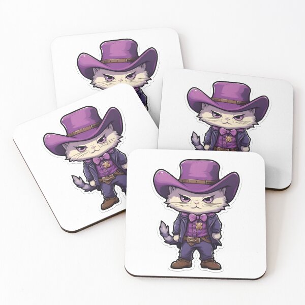 Item preview, cowboy cat with hat designed and sold by Crea-Designer.