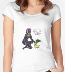 Tali'Zorah and Chikorita vas Paus Women's Fitted Scoop T-Shirt