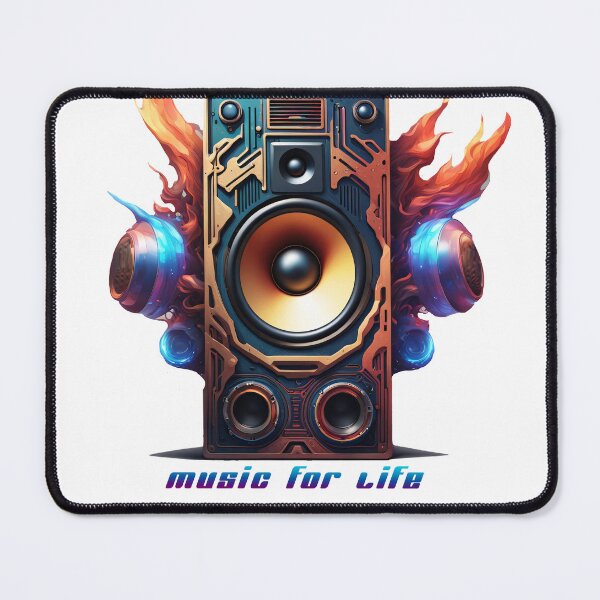 Item preview, Speakers with sound waves music for life designed and sold by Salimgor Hangaround Music.