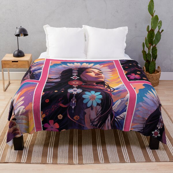 Item preview, Native American Girl | Indian Girl Natural Colors | Premium Design designed and sold by AlNoah.