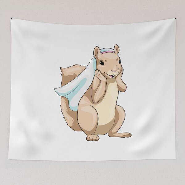Aperçu de l'œuvre Squirrel Bride Veil Wedding créée et vendue par Snabdesign84.