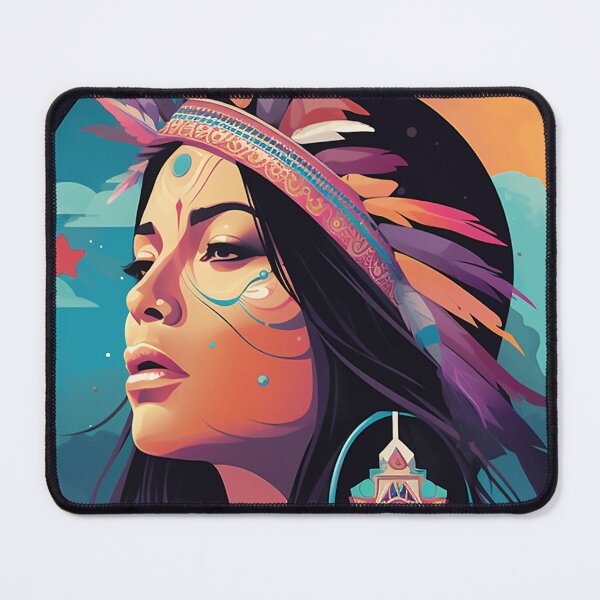 Item preview, Native American Girl | Indian Girl Natural Colors | Premium Design  designed and sold by AlNoah.