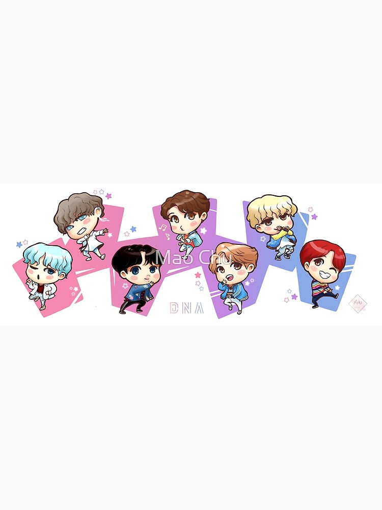 "BTS DNA" Art Print by Maonoona | Redbubble