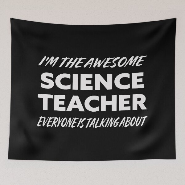 Item preview, The Awesome SCIENCE TEACHER Everyone Is Talking About white designed and sold by teecraftstudios.
