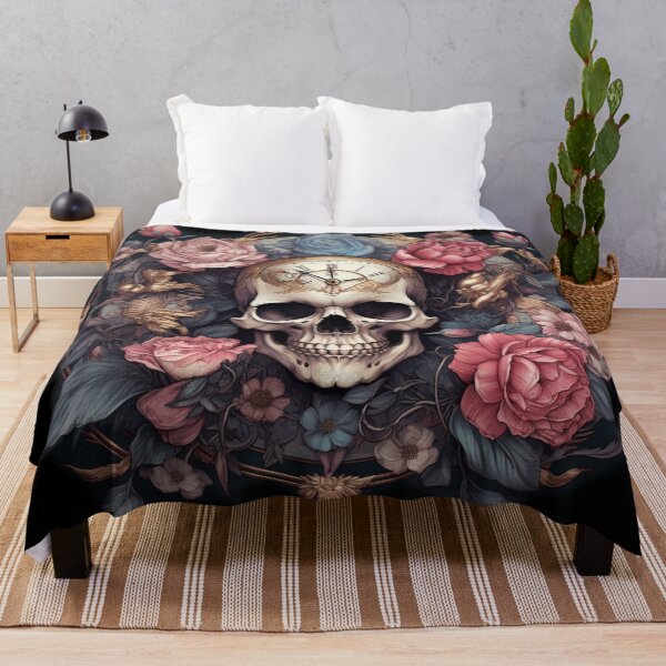 Item preview, Eternal Bloom: Gothic Skull Romance in Pastel designed and sold by DarkDesign69.