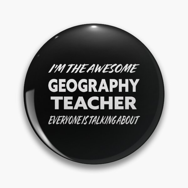Item preview, I'm The Awesome GEOGRAPHY TEACHER Everyone Is Talking About White designed and sold by teecraftstudios.