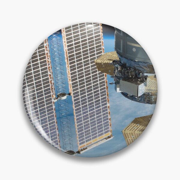 Item preview, STK204998S-Cygnus cargo spacecraft and ISS solar arrays above the South Atlantic Ocean. designed and sold by StocktrekImages.