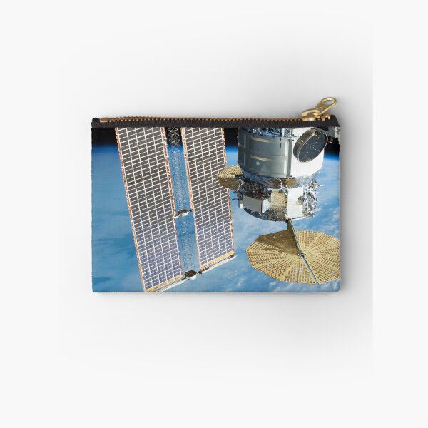 Item preview, STK204998S-Cygnus cargo spacecraft and ISS solar arrays above the South Atlantic Ocean. designed and sold by StocktrekImages.