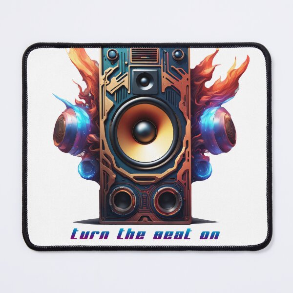Item preview, Speakers with sound waves turn the beat on designed and sold by Salimgor Hangaround Music.