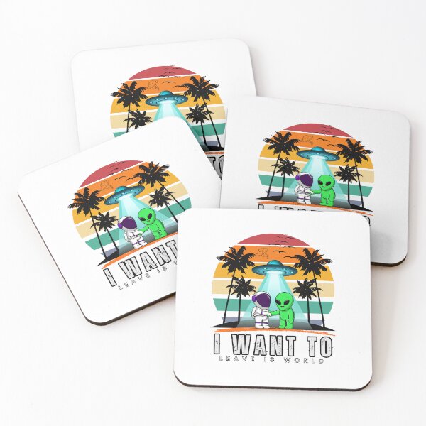 Item preview, I Want To Leave is world Alien Vintage Sunset Essential designed and sold by Suldaanstyle.