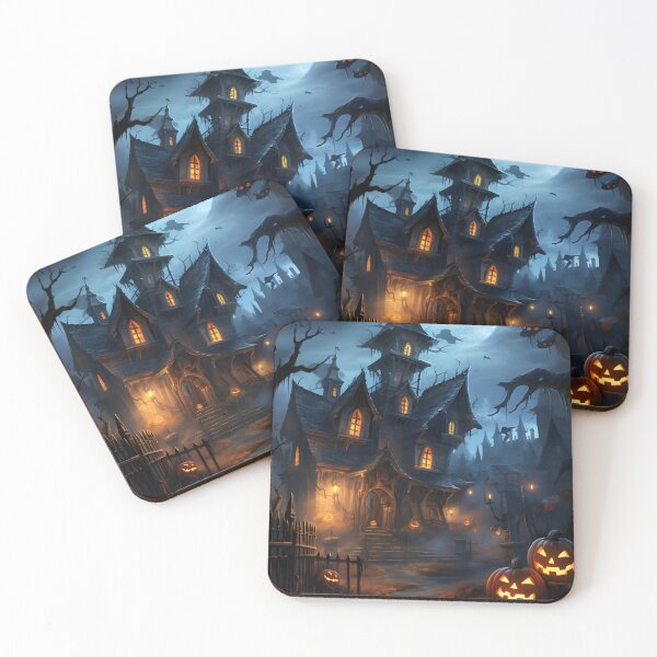 Item preview, Halloween castle designed and sold by AIArtArchitect.
