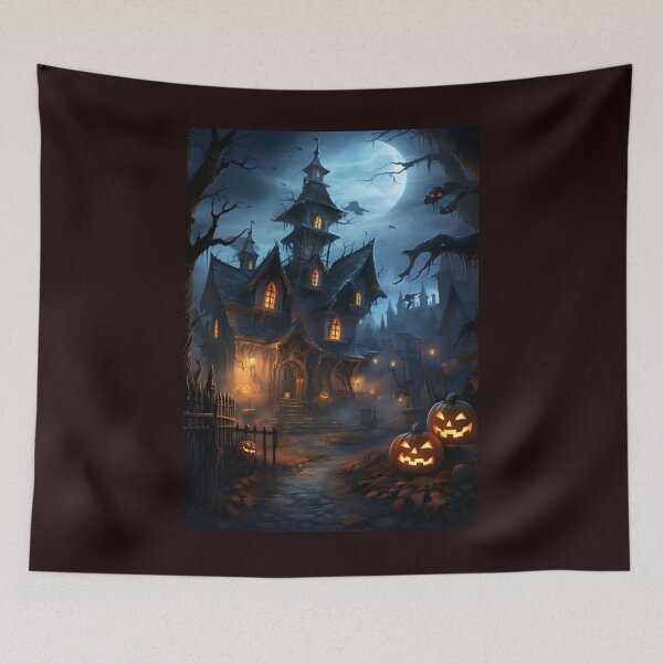 Item preview, Halloween castle designed and sold by AIArtArchitect.