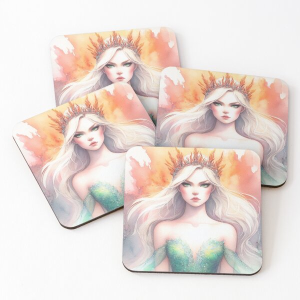 Item preview, Fire breathing B queen watercolor designed and sold by Booksshack.