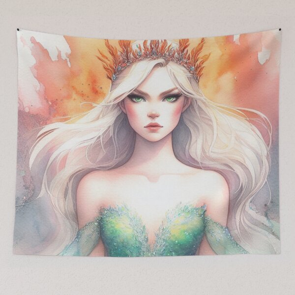 Item preview, Fire breathing B queen watercolor designed and sold by Booksshack.