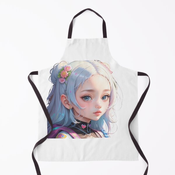 Item preview, A beautiful girl with blue hair and green eyes designed and sold by Sanan Israyilli.