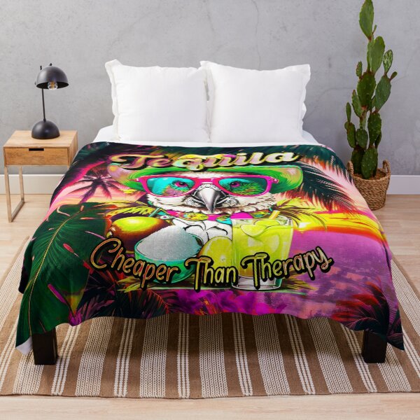 Item preview, Tequila Cheaper Than Therapy Summer Parrot designed and sold by MindWave THC.