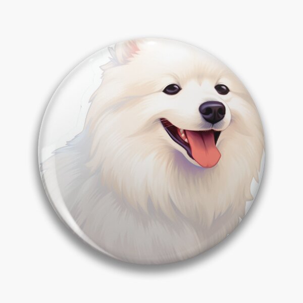 Item preview, Cute Smiling Japanese Spitz Dog designed and sold by ReeHub.
