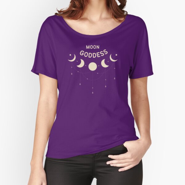 Moon Goddess Full Moon Pagan Wiccan Cheeky Witch® Relaxed Fit T-Shirt