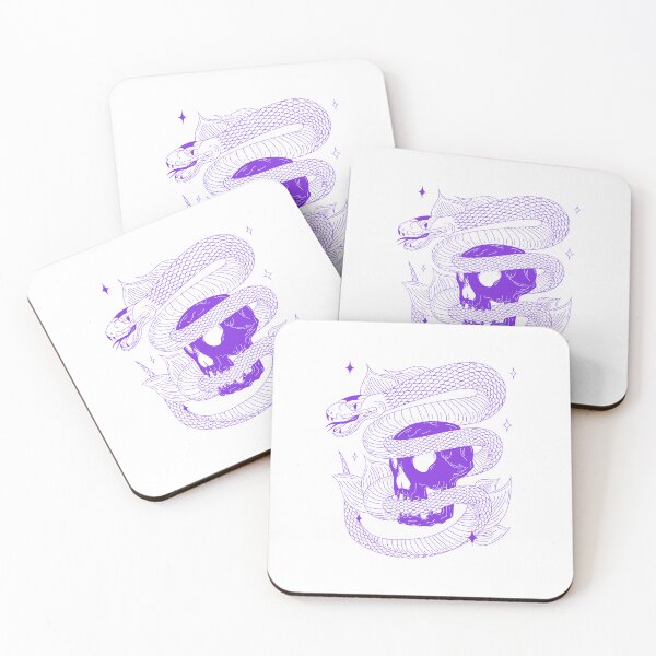 Item preview, Purple skull with snake designed and sold by M0onlit.