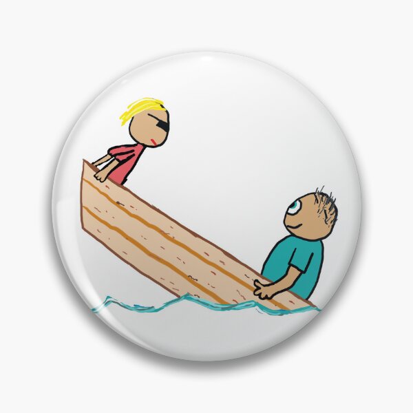 Item preview, Funny Fat Guy In Boat designed and sold by Mark-Ewbie.