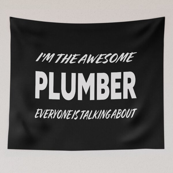 Item preview, The Awesome PLUMBER Everyone Is Talking About white designed and sold by teecraftstudios.