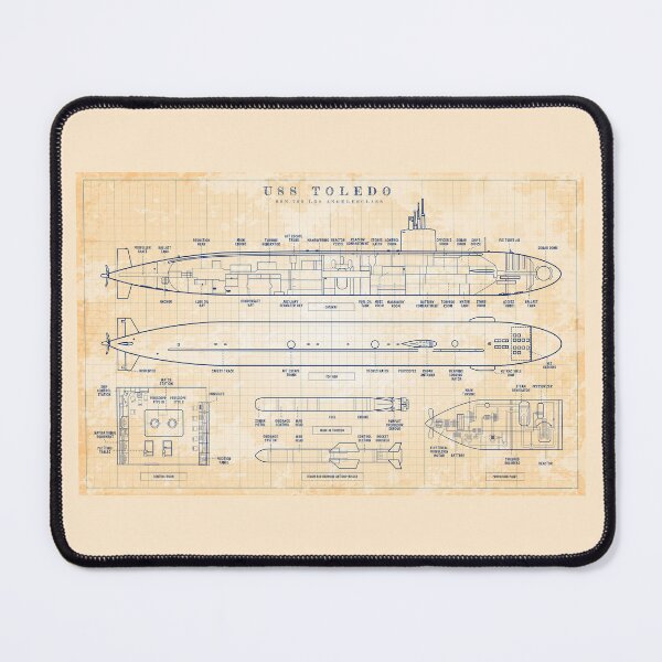 Item preview, USS Toledo (SSN-769) Submarine (Old Blue Grid) designed and sold by BGALAXY.