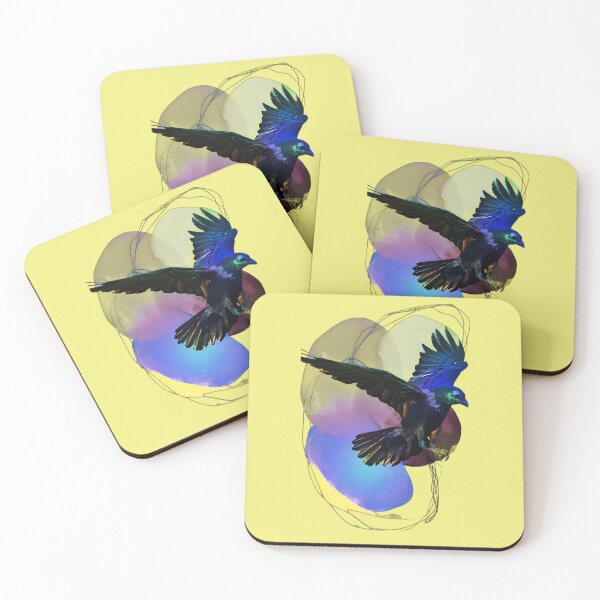 Item preview, Raven on a geometric background designed and sold by clarazen.