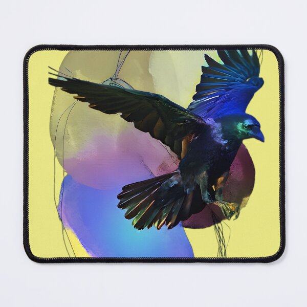 Item preview, Raven on a geometric background designed and sold by clarazen.