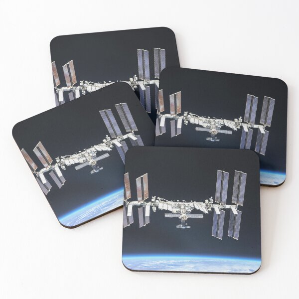 Item preview, STK205005S-International Space Station orbiting above Earth.  designed and sold by StocktrekImages.