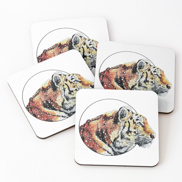 Item preview, Tiger / Animal portrait / Line art / Dot art designed and sold by Tomaudebert.