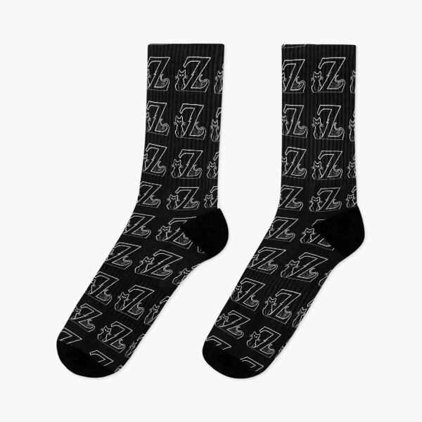 Item preview, Black Capital Letter Z Monogram with Black Cat | Alphabet Letters | Cat Illustration designed and sold by UnhingedBird.