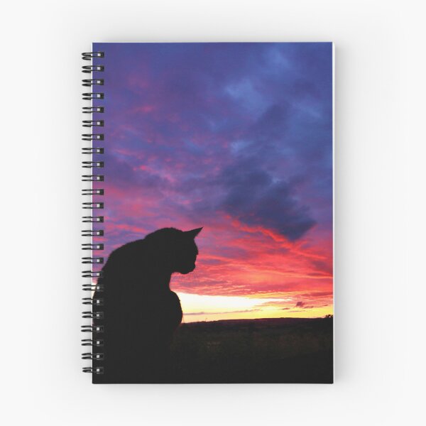 Item preview, Black cat watching sunset designed and sold by AntonyGRobinson.