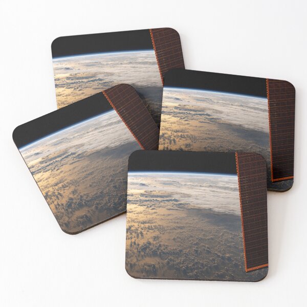 Item preview, STK205010S-International Space Station orbits above Earth as sunglint beams over the Philippine Sea during an orbital sunrise. designed and sold by StocktrekImages.