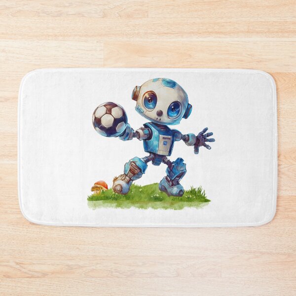 Artikelvorschau, Retro-Roboter, der Fußball spielt entworfen und verkauft von ZenEvoke.