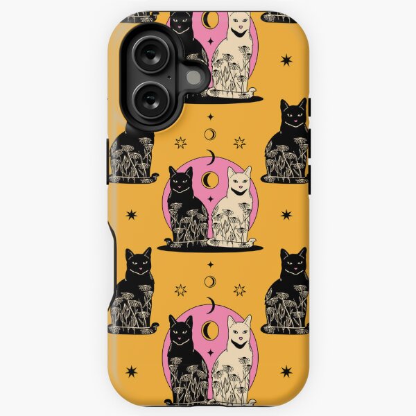 Artikel-Vorschau von Carpe Noctem Black Cat Pattern in Gelb, designt und verkauft von charcoalcatco.