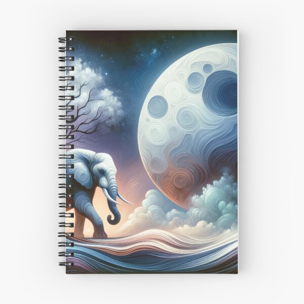 Item preview, An Elephant Under the Moon’s Spell designed and sold by GoBeyondChannel.